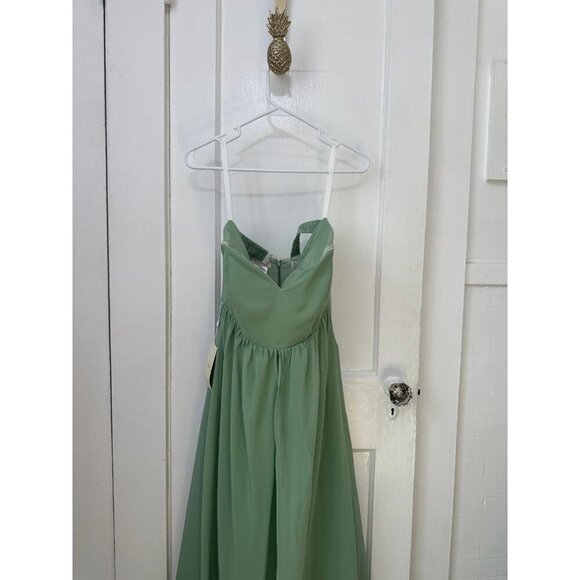 TS Couture Sage Green Strapless Gown – New with Tags - Picture 1 of 12